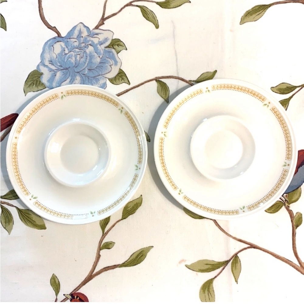 Mikasa Saucers (A8 - 100) Nature’s Garden Bone China Narubi Japan Saucers. - Picture 2 of 7